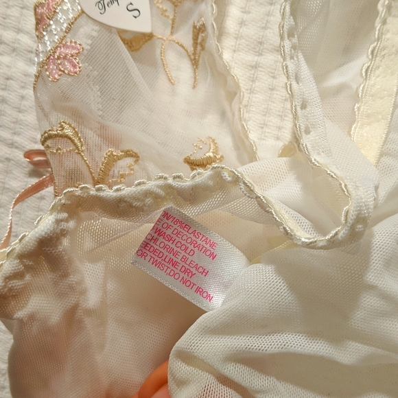 $7 addon. NWT embroidered mesh panties - Picture 4 of 4